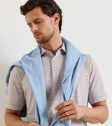 Peter Millar Brooks Performance Jersey Polo in Dark Amber - view 4