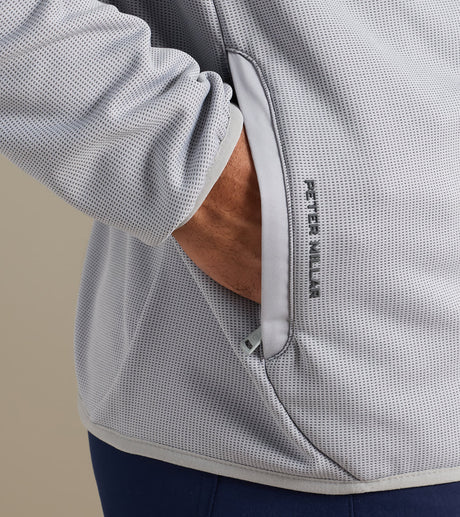 Peter Millar Vail Half-Zip in Gale Grey - view 4