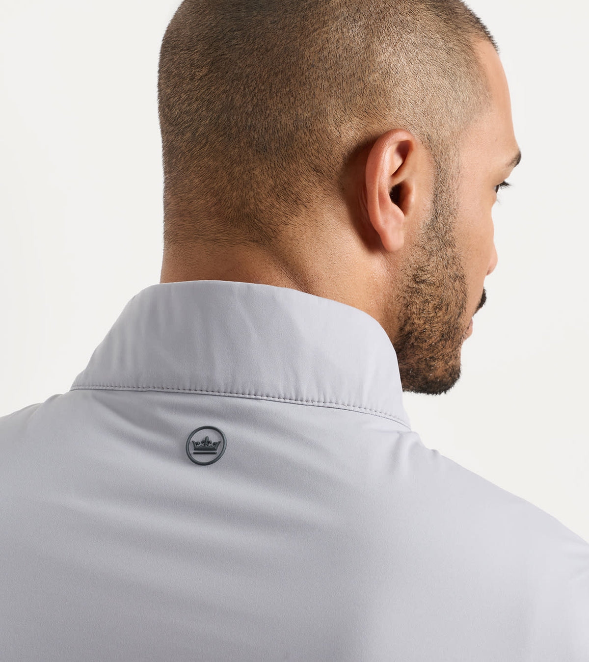Peter Millar Vail Half-Zip in Gale Grey - view 5