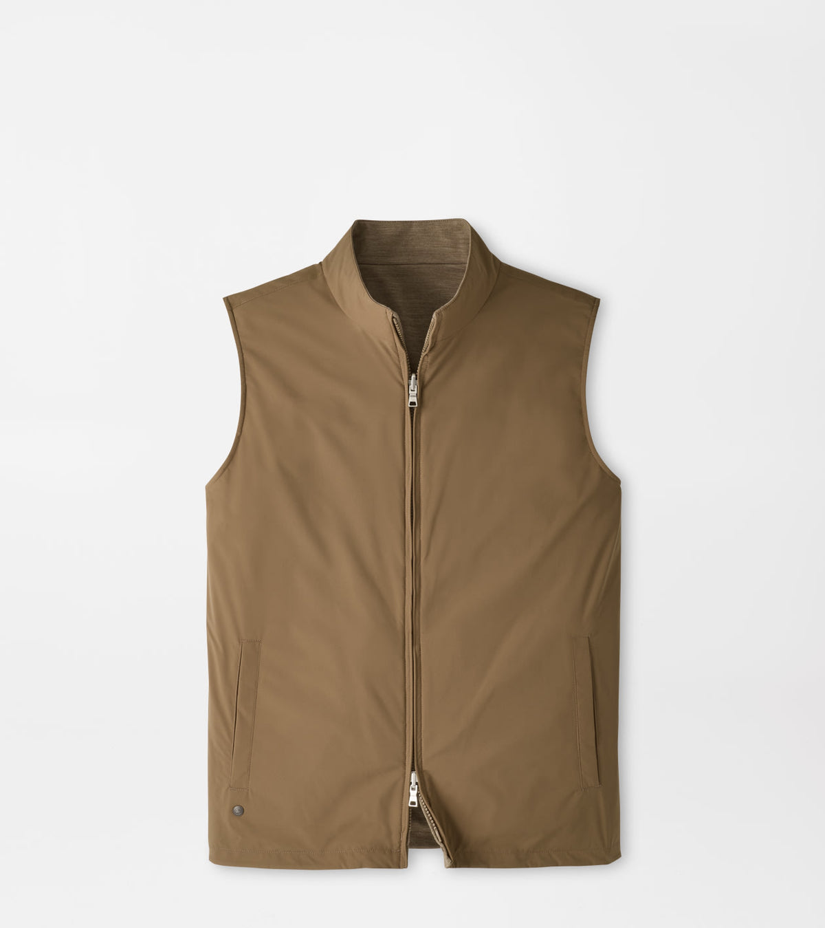 Peter Millar Ryder Reversible Gilet in Light Mocha - view 1