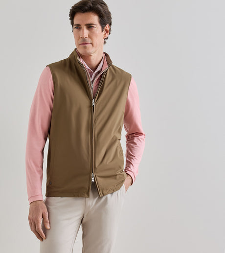 Peter Millar Ryder Reversible Gilet in Light Mocha - view 2