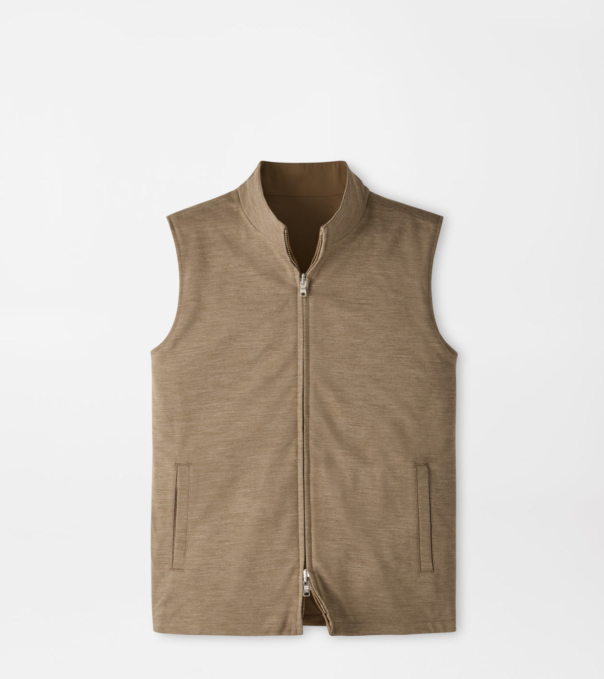 Peter Millar Ryder Reversible Gilet in Light Mocha - view 7