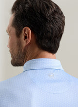 PETER MILLAR Nautilus Performance Jersey Polo Shirt - Men's Classic Fit - Stream Blue