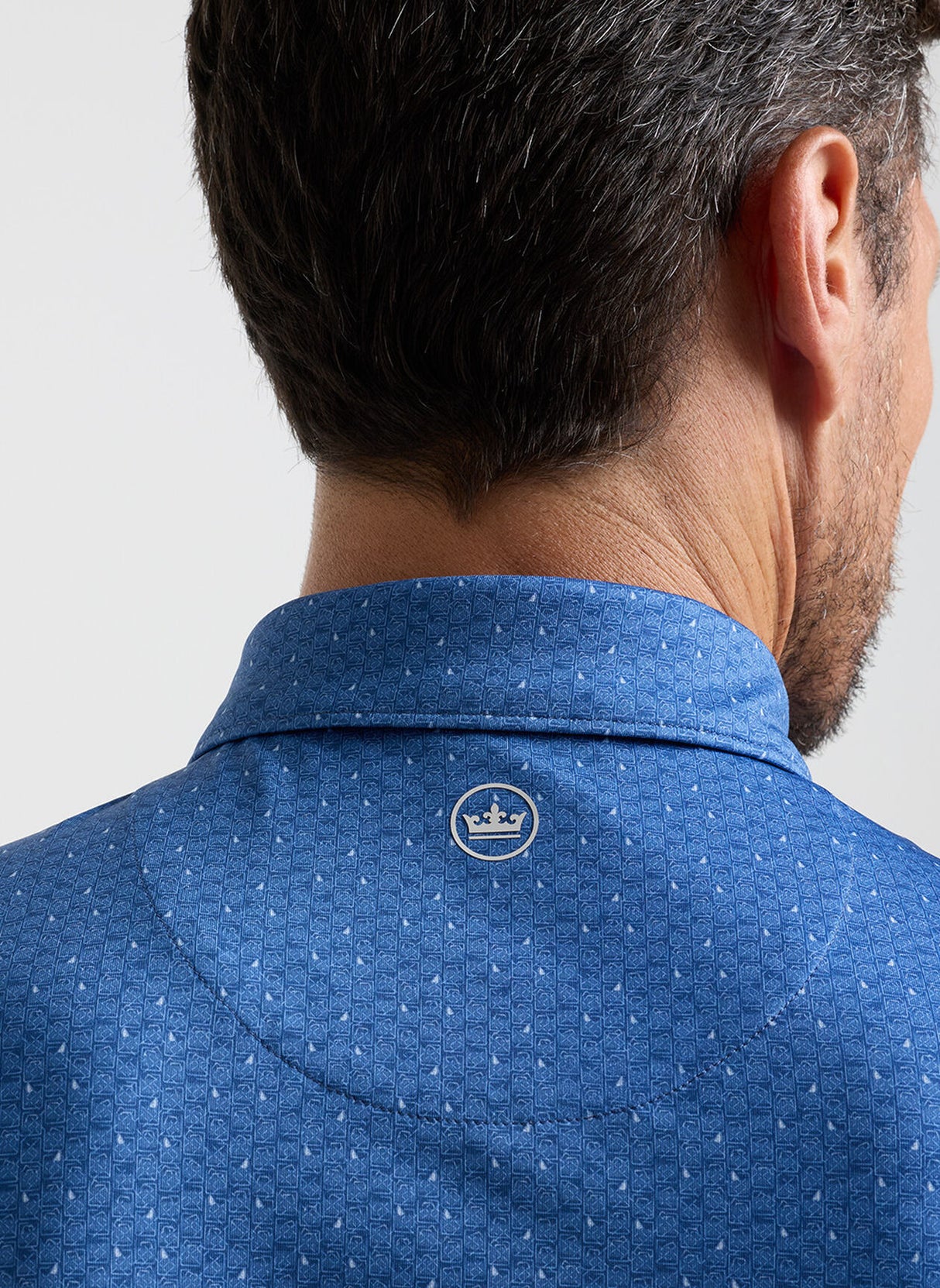 PETER MILLAR Negroni Performance Jersey Polo Shirt - Men's Classic Fit - Windsor Blue