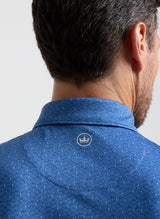 PETER MILLAR Negroni Performance Jersey Polo Shirt - Men's Classic Fit - Windsor Blue