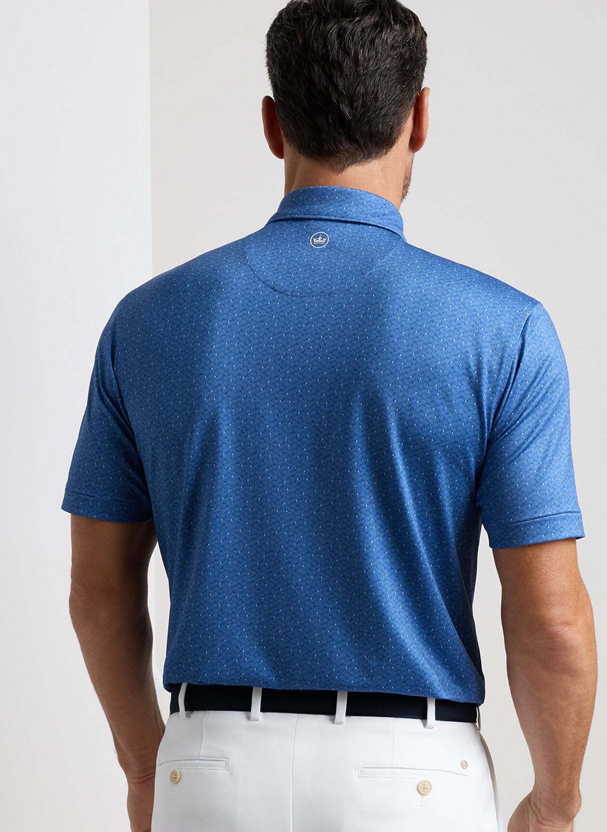 PETER MILLAR Negroni Performance Jersey Polo Shirt - Men's Classic Fit - Windsor Blue