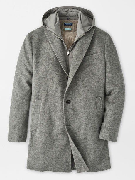 PETER MILLAR Oxford City Coat - Men's Tailored Fit - Oslo Grey