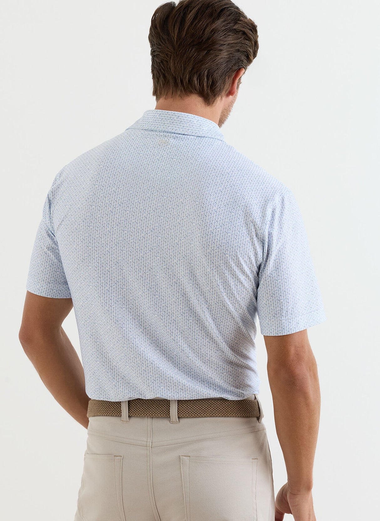 PETER MILLAR Paper Plane Performance Jersey Polo Shirt - Men's Classic Fit - White