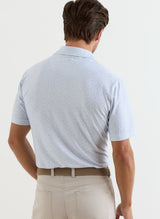 PETER MILLAR Paper Plane Performance Jersey Polo Shirt - Men's Classic Fit - White