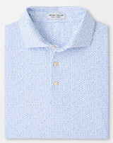 PETER MILLAR Paper Plane Performance Jersey Polo Shirt - Men's Classic Fit - White
