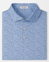 PETER MILLAR Parker Performance Jersey Polo Shirt - Men's Classic Fit - Stream Blue