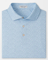 PETER MILLAR Pennants Performance Jersey Polo Shirt - Men's Classic Fit - Stream Blue