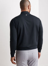 PETER MILLAR Perth Performance Quarter Zip Sweater - Mens - Black