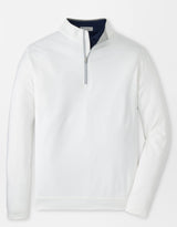 PETER MILLAR Perth Performance Quarter Zip Sweater - Mens - White