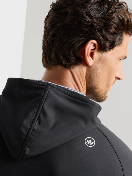 PETER MILLAR Pine Performance Golf Hoodie - Men's - Black