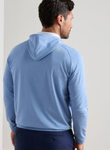 PETER MILLAR Pine Performance Golf Hoodie - Men's - Bluebird