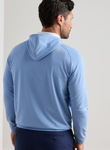 PETER MILLAR Pine Performance Golf Hoodie - Men's - Bluebird