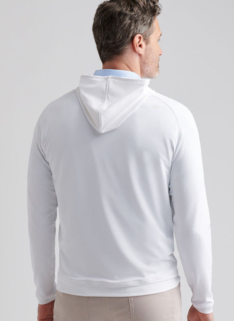 PETER MILLAR Pine Performance Golf Hoodie - Men's - White