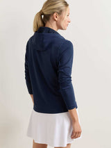 PETER MILLAR Pine Performance Hoodie - Womens - Navy