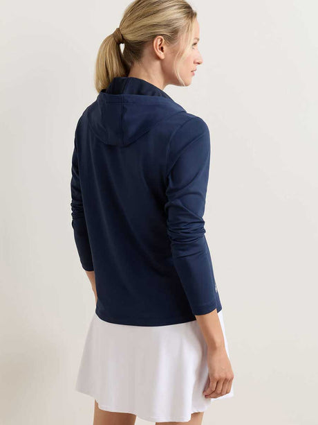 PETER MILLAR Pine Performance Hoodie - Womens - Navy