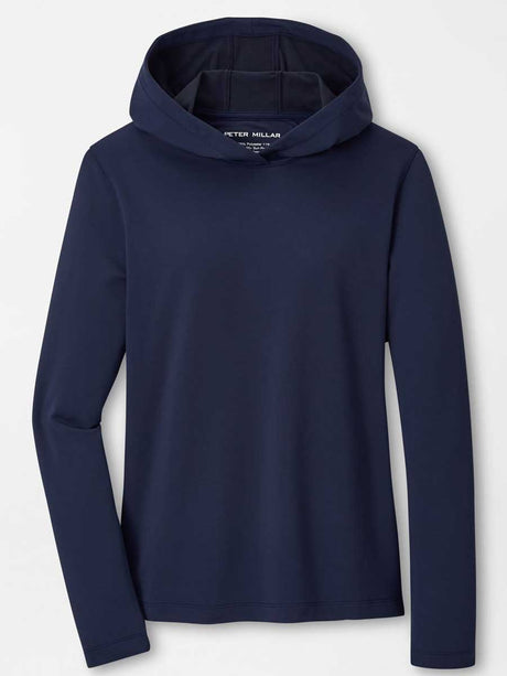 PETER MILLAR Pine Performance Hoodie - Womens - Navy