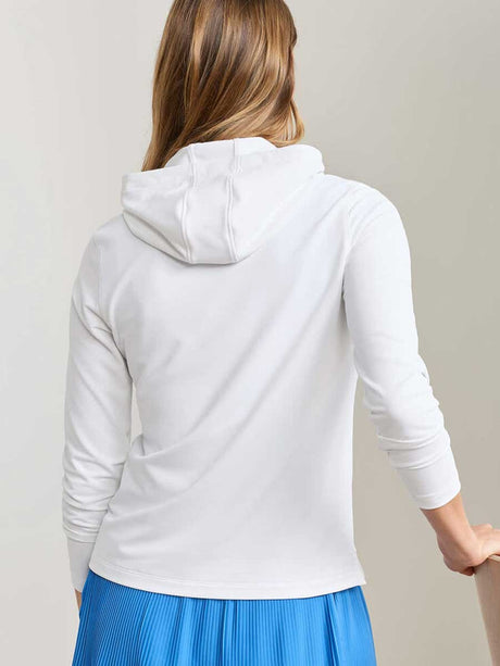 PETER MILLAR Pine Performance Hoodie - Womens - White