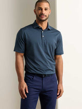 PETER MILLAR Rawlins Performance Jersey Polo Shirt - Men's Classic Fit - Navy