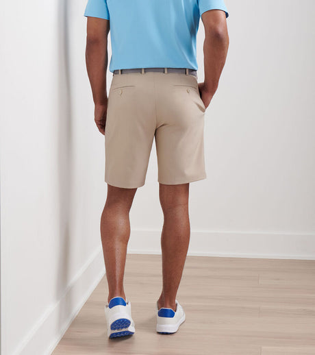 PETER MILLAR Salem Performance Shorts - Men's Classic Fit - Khaki