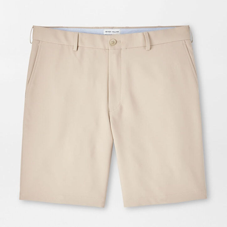 PETER MILLAR Salem Performance Shorts - Men's Classic Fit - Khaki