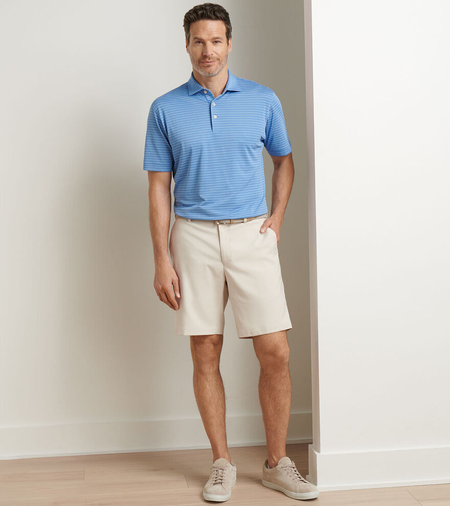 PETER MILLAR Salem Performance Shorts - Men's Classic Fit - Stone