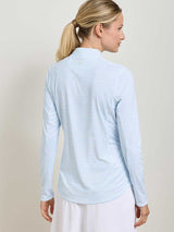 PETER MILLAR Shadebreak Lightweight Sunshirt - Womens - Blue Brisk