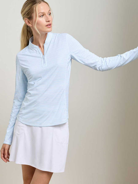 PETER MILLAR Shadebreak Lightweight Sunshirt - Womens - Blue Brisk