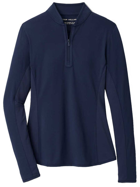 Peter Millar Shadebreak Lightweight Sunshirt in Navy - front product view