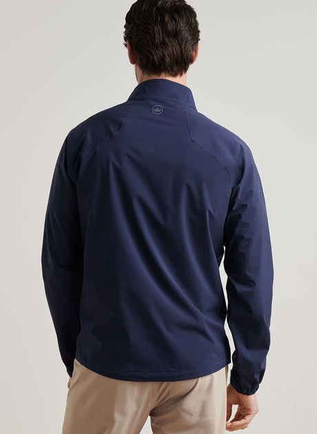 PETER MILLAR Shield Half-Zip Waterproof Rain Shell – Men’s – Navy