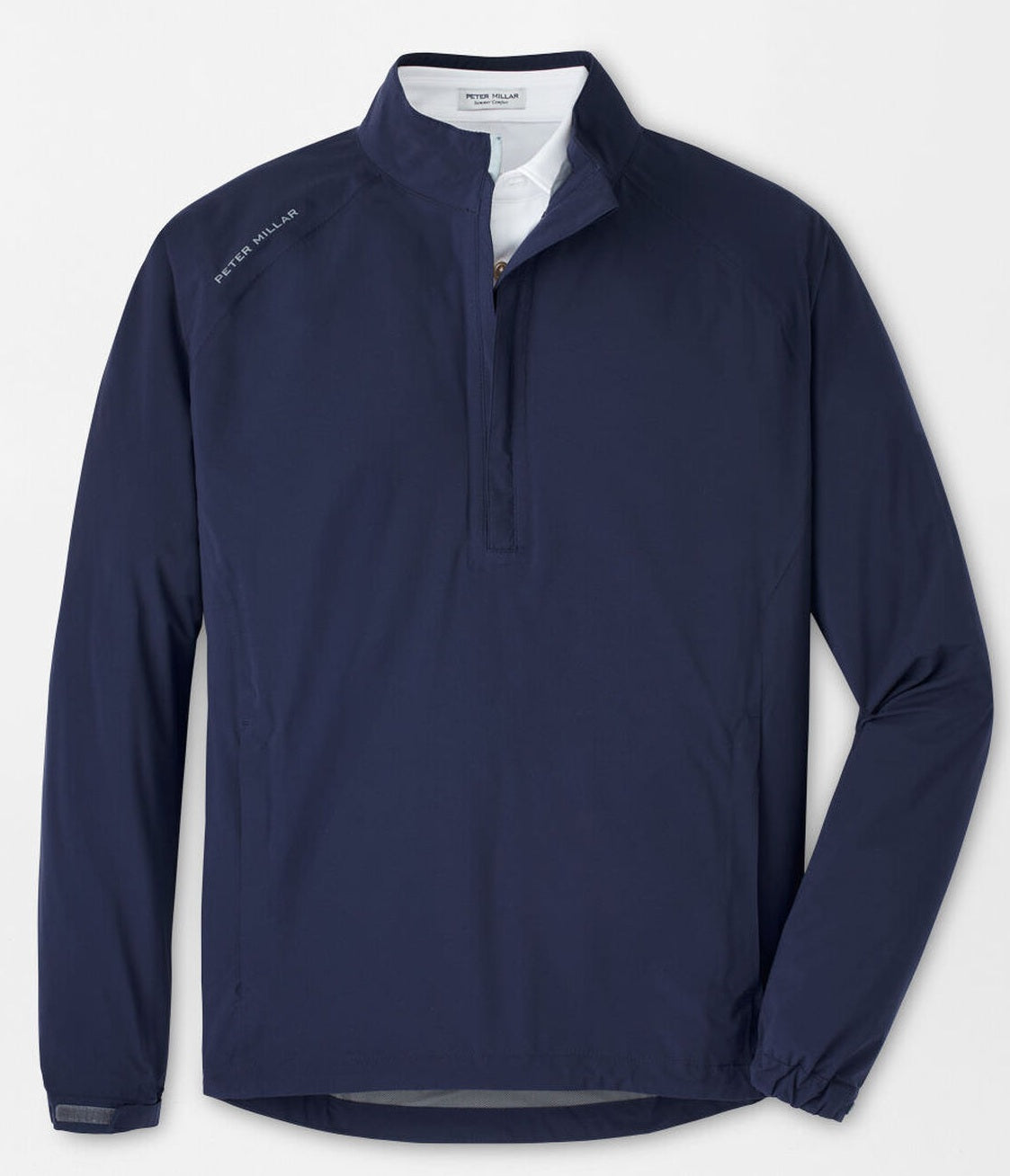 PETER MILLAR Shield Half-Zip Waterproof Rain Shell – Men’s – Navy