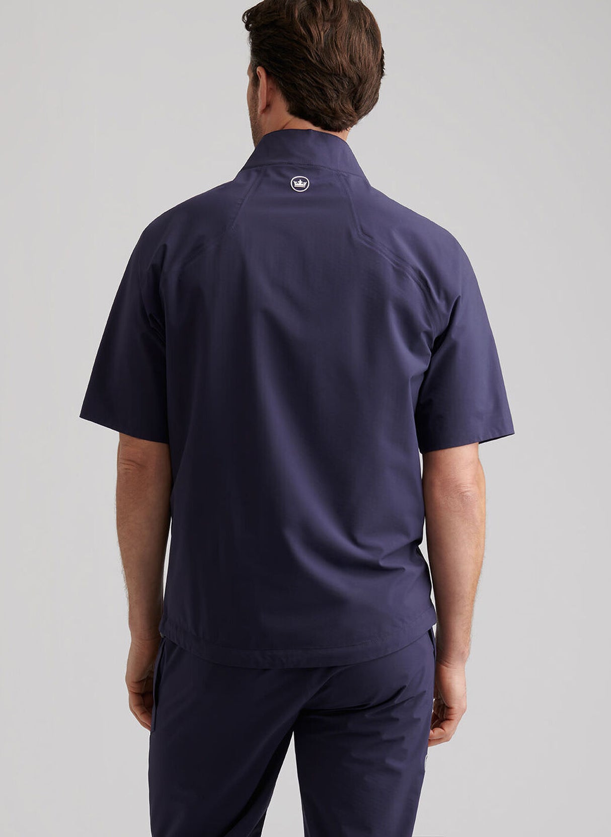 PETER MILLAR Shield Short-Sleeve Waterproof Rain Shell – Men’s – Navy