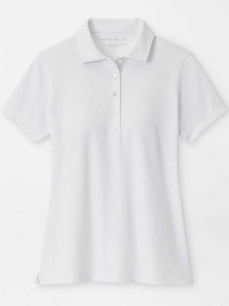 PETER MILLAR Short Sleeved Button Polo - Womens - White