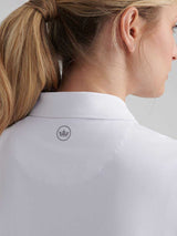 PETER MILLAR Short Sleeved Button Polo - Womens - White
