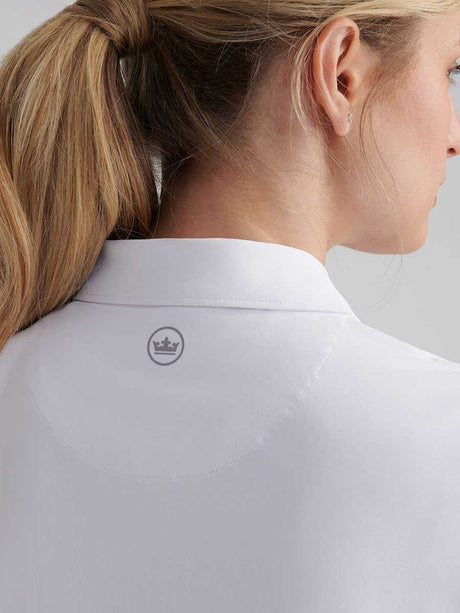 PETER MILLAR Short Sleeved Button Polo - Womens - White
