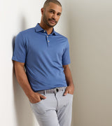 PETER MILLAR Solid Performance Jersey Polo Shirt - Men's Classic Fit - Bali Blue