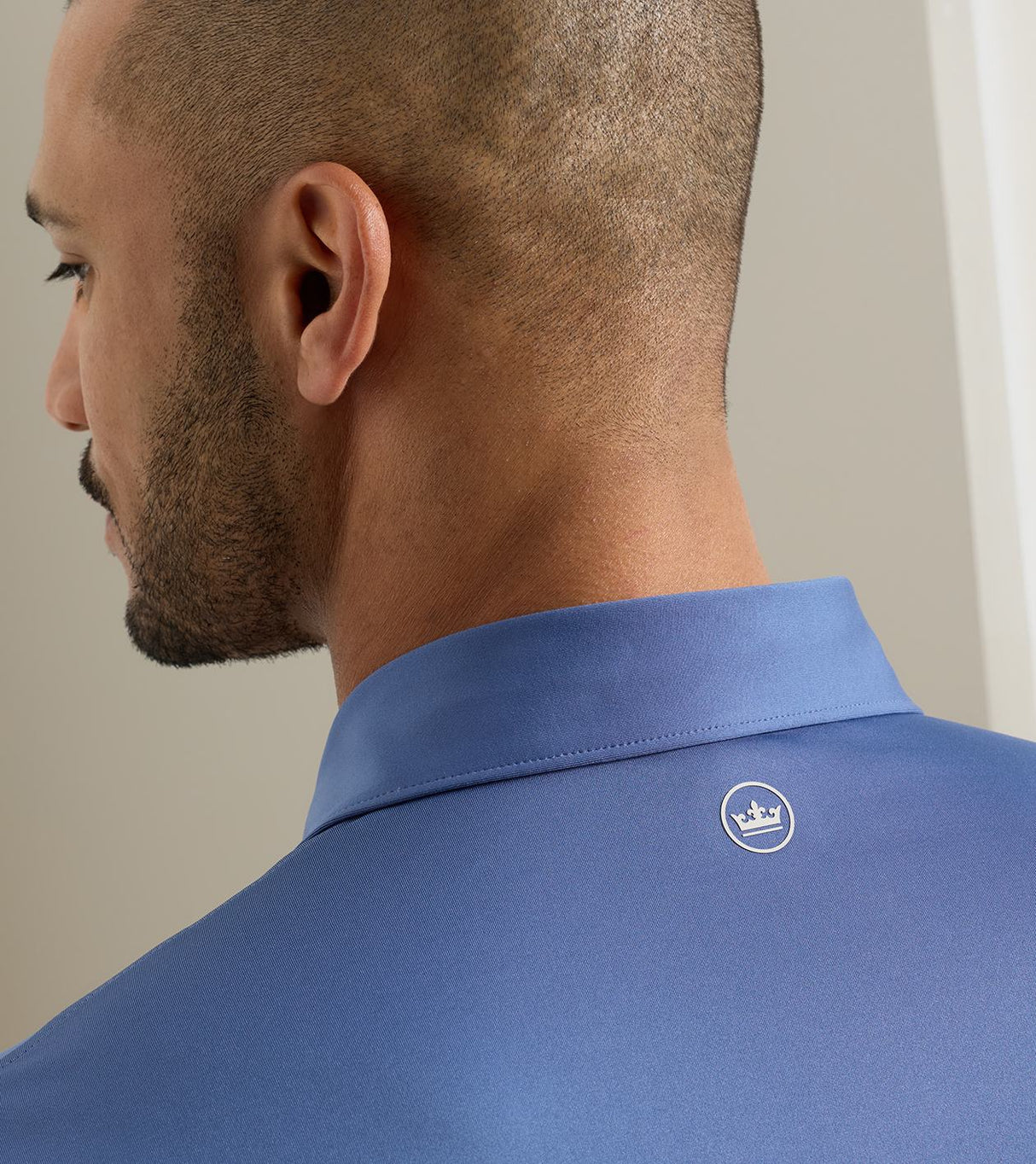 PETER MILLAR Solid Performance Jersey Polo Shirt - Men's Classic Fit - Bali Blue