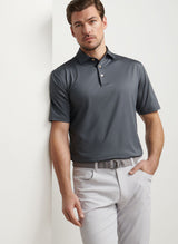 PETER MILLAR Solid Performance Jersey Polo Shirt - Men's Classic Fit - Iron