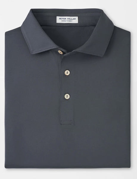 PETER MILLAR Solid Performance Jersey Polo Shirt - Men's Classic Fit - Iron