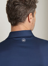 PETER MILLAR Solid Performance Jersey Polo Shirt - Men's Classic Fit - Navy
