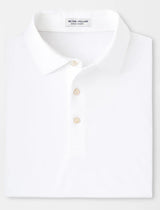 PETER MILLAR Solid Performance Jersey Polo Shirt - Men's Classic Fit - White
