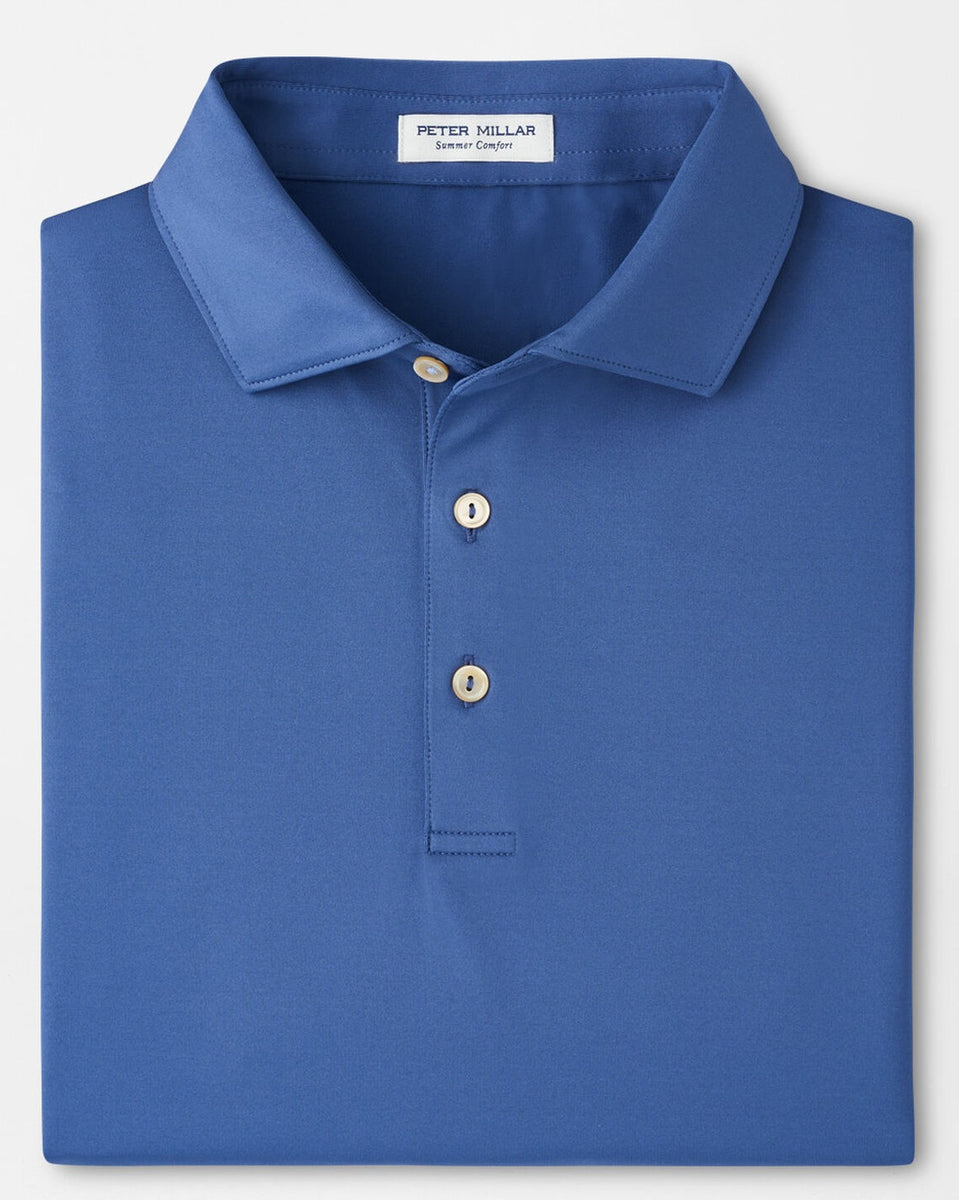 PETER MILLAR Solid Performance Jersey Polo Shirt - Men's Classic Fit ...