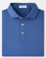 PETER MILLAR Solid Performance Jersey Polo Shirt - Men's Classic Fit - Windsor Blue