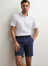 PETER MILLAR Solid Performance Jersey Polo Shirt - Men's Tailored Fit - White