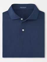PETER MILLAR Soul Performance Mesh Polo Shirt - Men's Tailored Fit - Navy