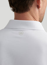 PETER MILLAR Soul Performance Mesh Polo Shirt - Men's Tailored Fit - White